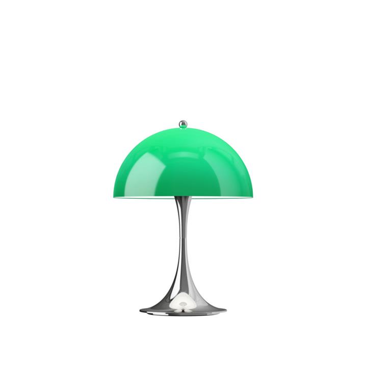 Panthella 250 Portable V3 tafel-/batterijlamp, chroom/groen opaal