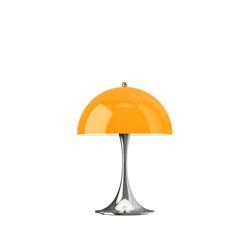 Panthella 250 Portable V3 tafel- / batterijlamp, chroom/oranje opaal