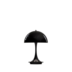 Panthella 160 Portable V2 tafel- / batterijlamp, metaal zwart