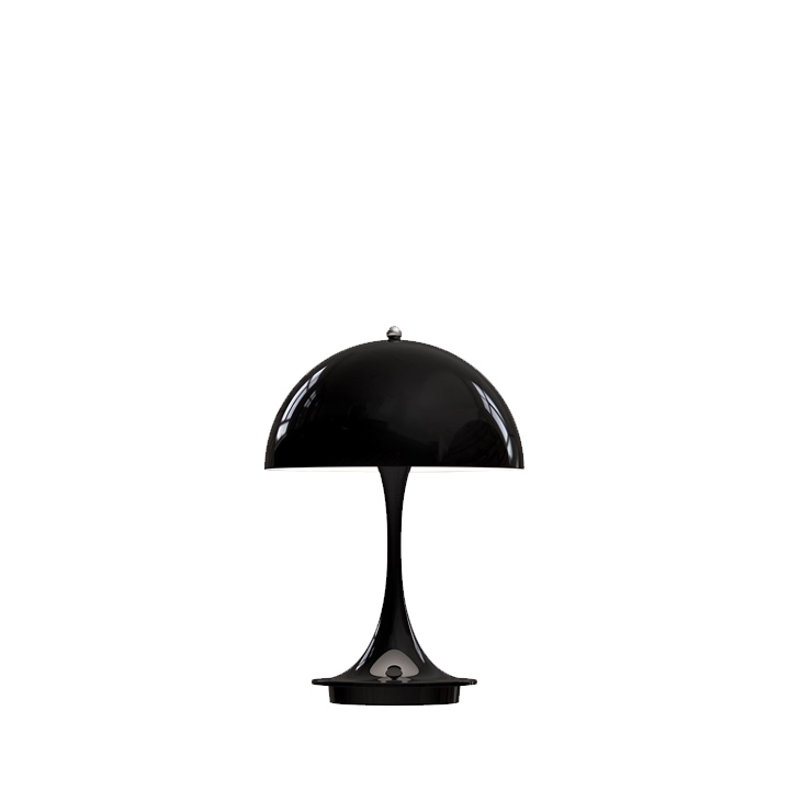 Panthella 160 Portable V2 tafel- / batterijlamp, metaal zwart