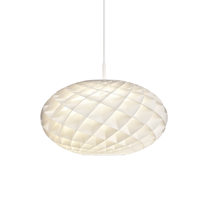 Patera Oval hanglamp, wit