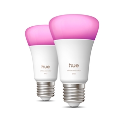 Philips Hue White and Color Ambiance 6W LED E27 A60 810lm (2 st.)