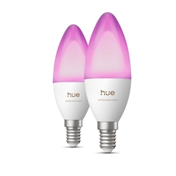 Philips Hue White and Color Ambiance 3,7W LED E14 B39 500lm (2 st.)