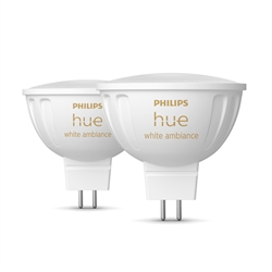 Philips Hue White Ambiance 5,1W LED 12V GU5.3 MR16 400lm (2 st.)