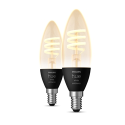 Philips Hue Filament Candle White Ambiance 4,6W E14 350lm (2 st.)