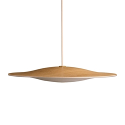 Sinus Wood 550P hanglamp, eiken/opal