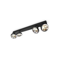Pin-Up 4 LED, zwart