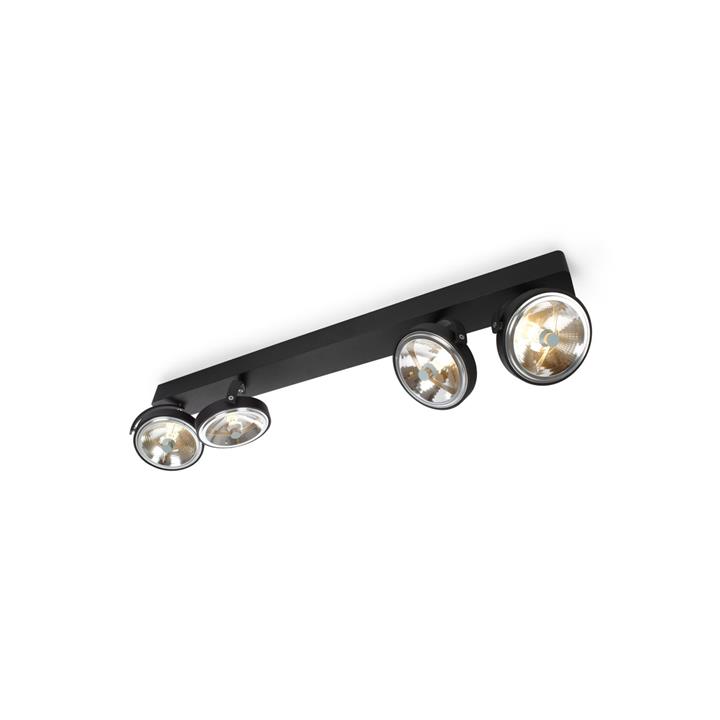 Pin-Up 4 LED, zwart