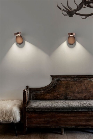 Pin-Up wand/plafondlamp koper/brons