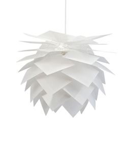 Pineapple D75 hanglamp, wit