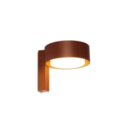 Plaff-on A16 buiten wandlamp, roestbruin