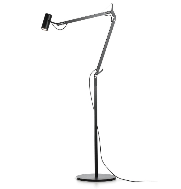 Polo + vloervoet, zwart