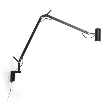 Polo + wandbevestiging, zwart