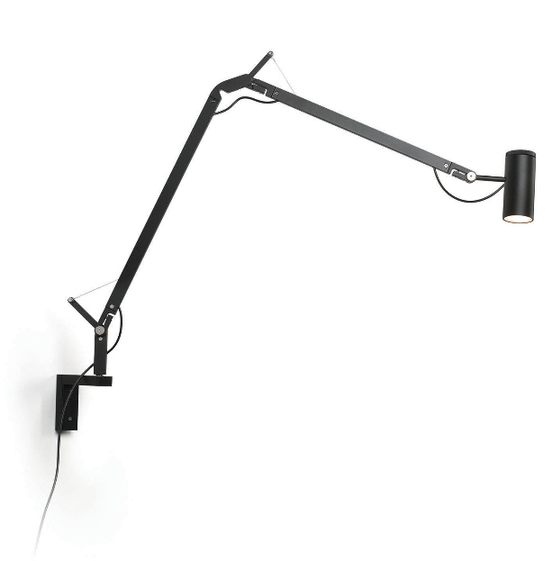 Polo + wandbevestiging, zwart