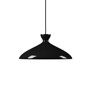 Pretty Wide hanglamp, zwart glanzend