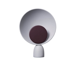 Blooper tafellamp, ash grey/fig purple