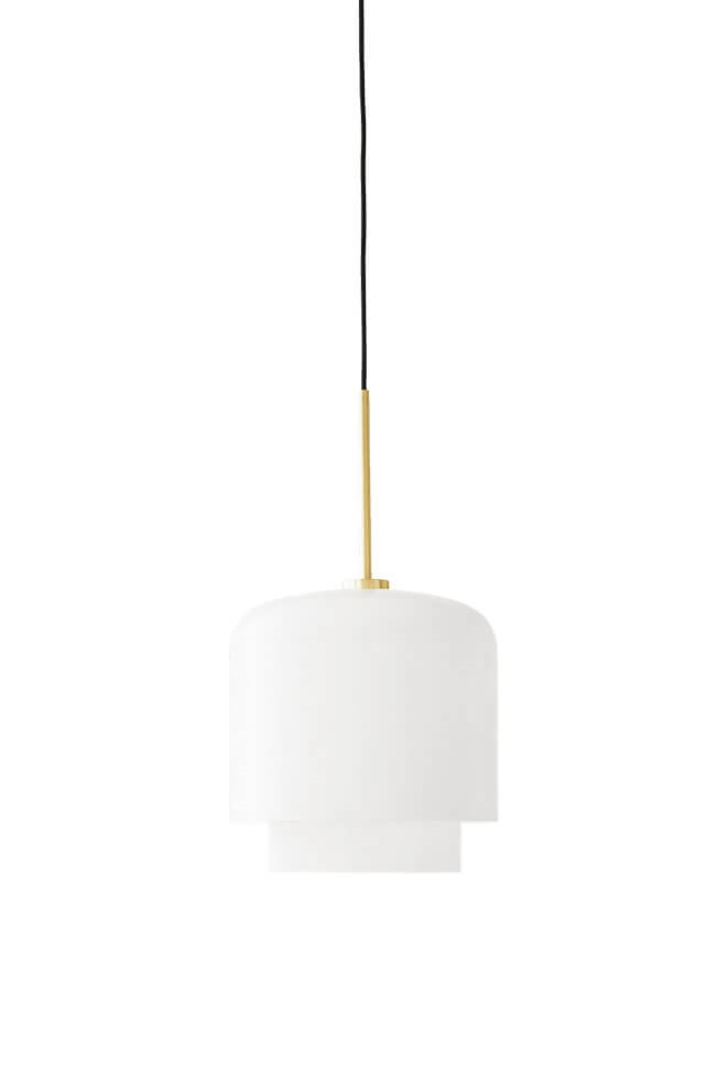 Megumi hanglamp Ø18, messing/opal