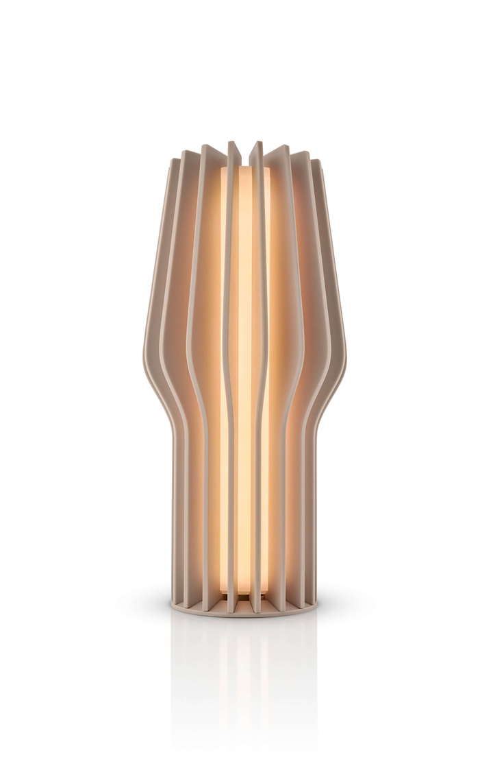 Radiant LED batterij- / tafellamp 25 cm, pearl beige