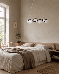 Circle of Life kroonluchter large met Ø150 kappen, opaal/gebruneerd messing