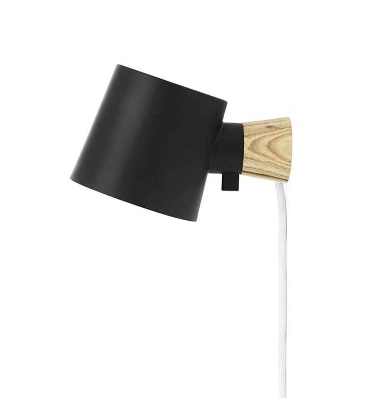 Rise wandlamp, Zwart