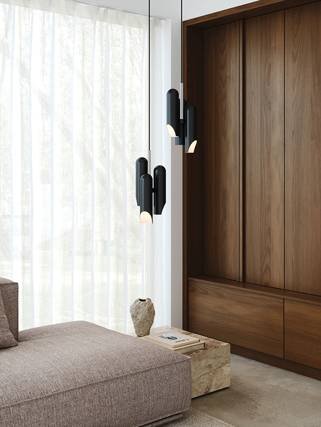 Rochelle hanglamp, zwart