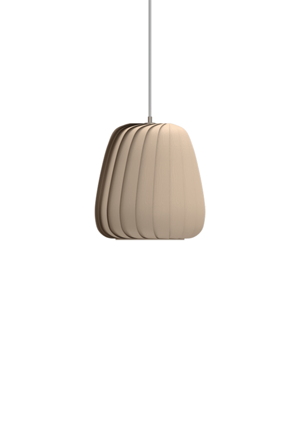 ST906 hanglamp, berk/natuur, 23 x 27 cm