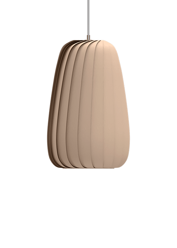 ST906 hanglamp, berk/natuur, 25 x 42 cm