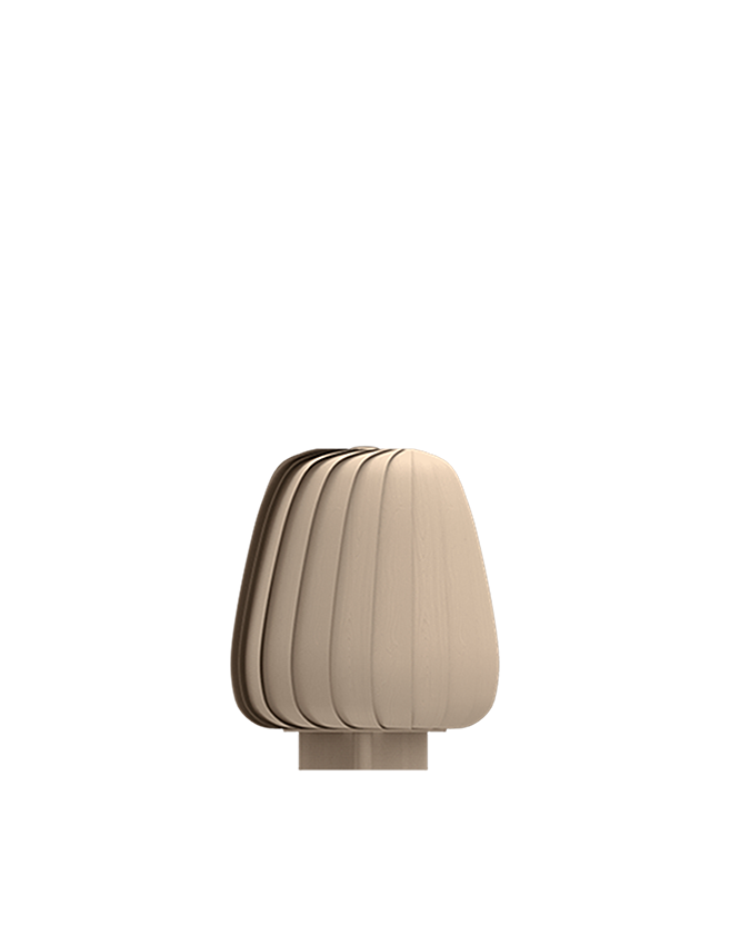 ST906 tafellamp, berk/natuur, 23 x 31 cm