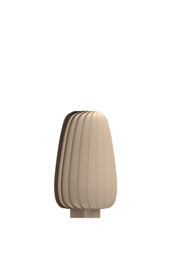 ST906 tafellamp, berk/natuur, 25 x 47 cm