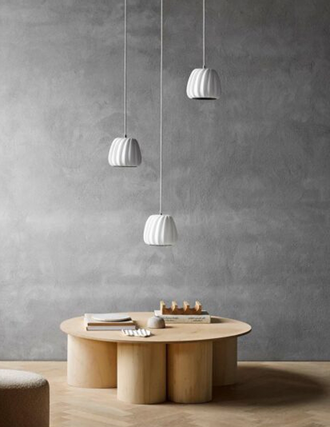 ST906 Mini hanglamp, papier/wit, 18 x 18 cm