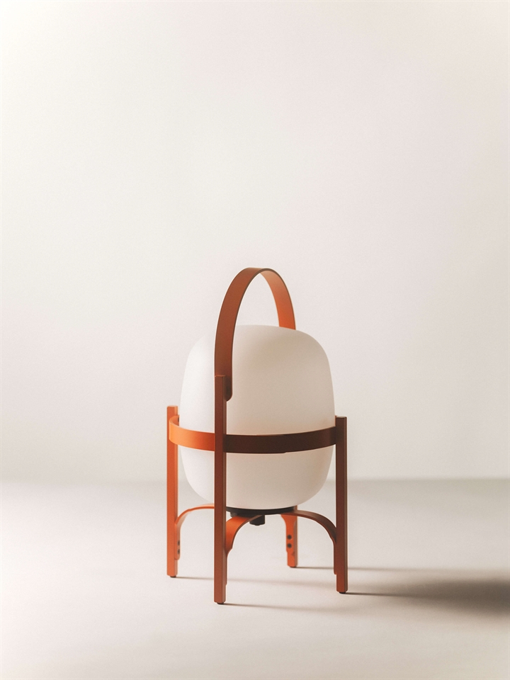 Cestita Alubat batterijlamp, roodachtig oranje