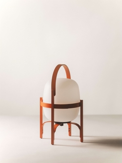 Cestita Alubat batterijlamp, roodachtig oranje