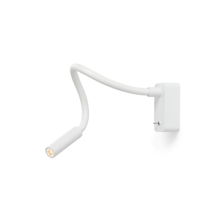 Scar-Led 1FDS wandlamp opbouw, L400, wit/wit