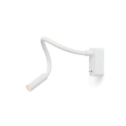 Scar-Led 1FDS wandlamp opbouw, L400, wit/wit