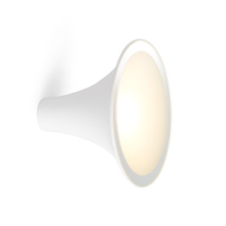 Sirens Wandlamp Ø21 met frosted glas en spiegelrand, Wit