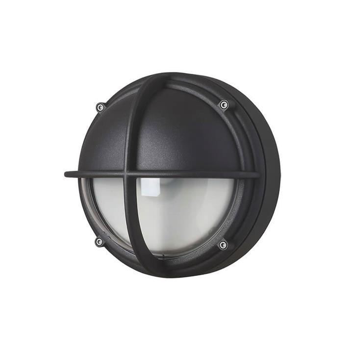 Skot LED buiten wandlamp/plafondlamp, half afgeschermd helder/grafiet