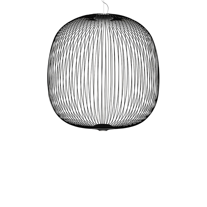 Spokes 2 large LED hanglamp, zwart