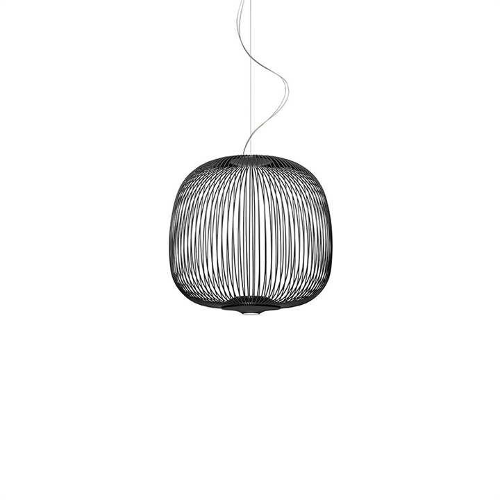 Spokes 2 Midi LED hanglamp, zwart