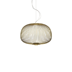 Spokes 3 LED hanglamp dimbaar, goud