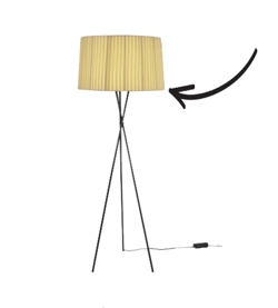 Reserveonderdeel: Kap voor Tripode G5 vloerlamp, natuur