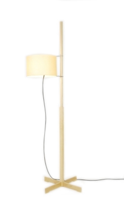 TMM vloerlamp, beuk/beige