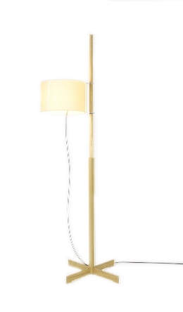 TMM vloerlamp, eiken/beige