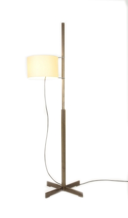 TMM vloerlamp, walnoot/beige