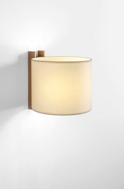 TMM Corto wandlamp, walnoot/beige