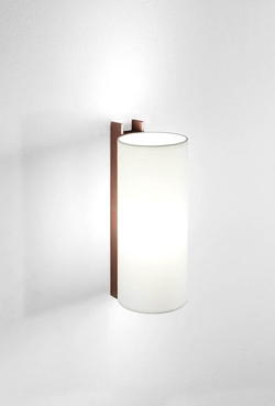 TMM Largo wandlamp, walnoot/wit