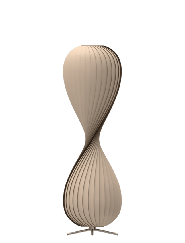 TR10 vloerlamp, berk/natuur, 43 x 138 cm