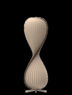 TR10 vloerlamp, berk/natuur, 43 x 138 cm