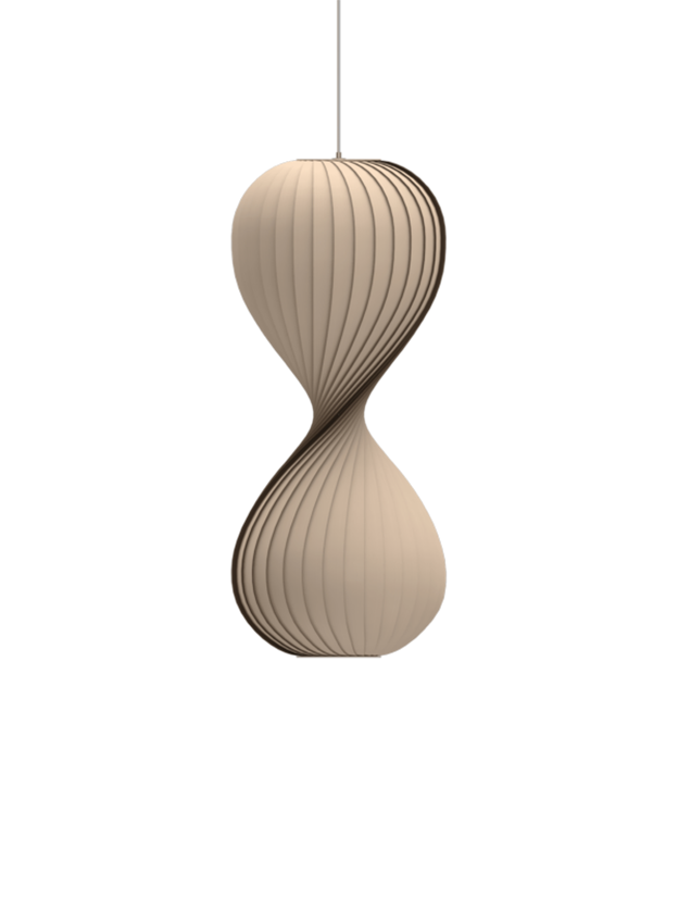 TR10 hanglamp, berk/natuur, 40 x 100 cm