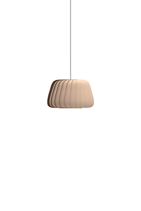 TR19 hanglamp, berk/natuur, 32 x 19 cm
