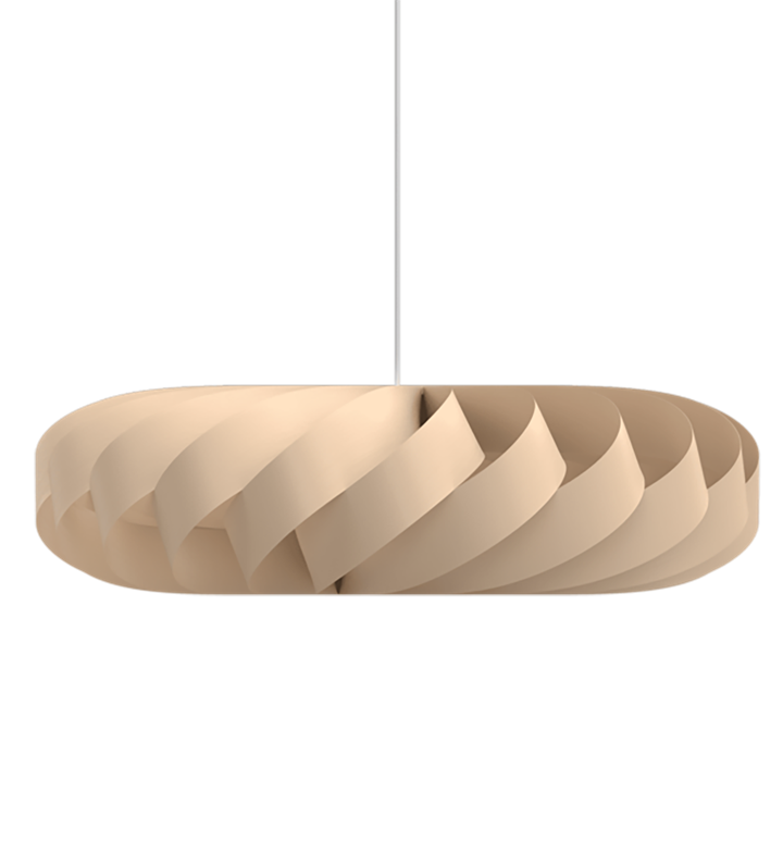 TR5 hanglamp, berk/natuur, 100 x 30 cm